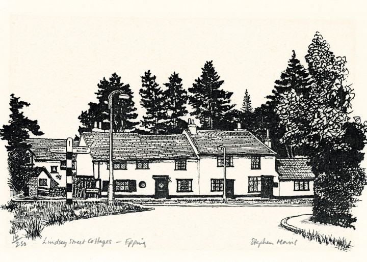 Epping Lindsey Street Cottage Stephen Harris Print Copyright: William George
