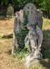 Wendens Ambo Churchyard Angel and Gravestone 7 August 2022