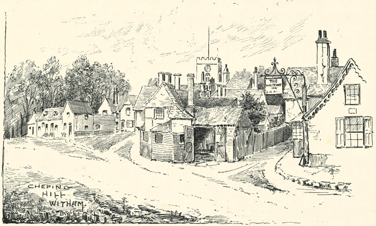Witham Chipping Hill Barrett 1892 Copyright: C R B Barrett Essex Highways 1892