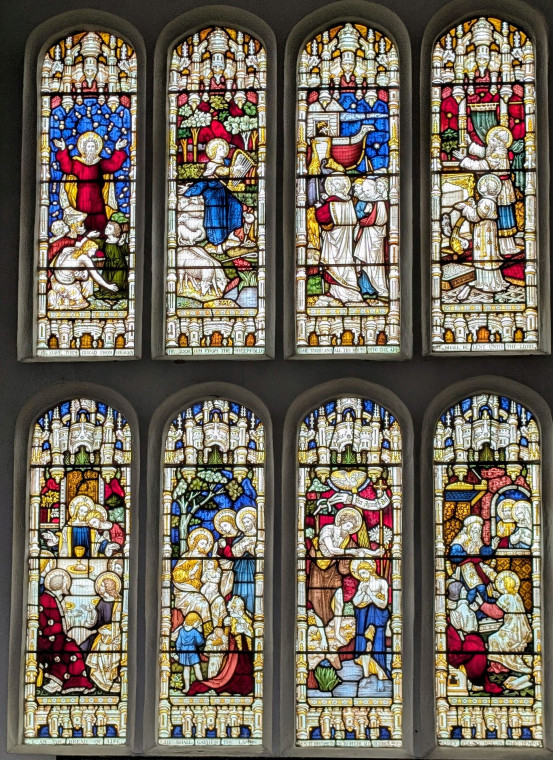 Gosfield Church Stained Glass Window 21 March 2025 Copyright: William George