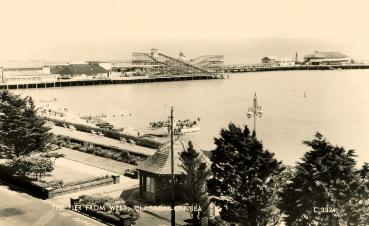 Clacton on Sea Pier from West Post Card Copyright: William George