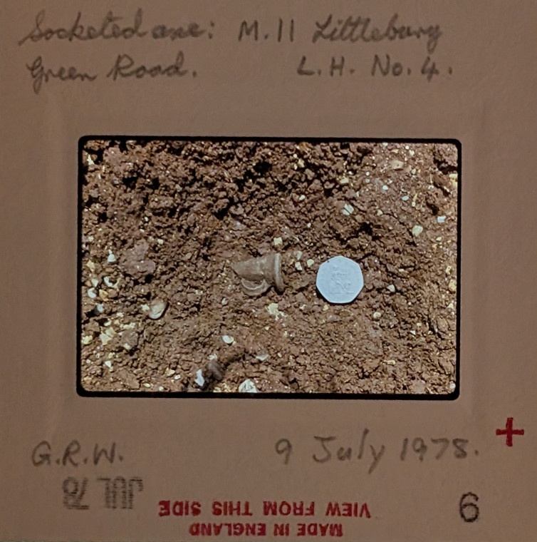 Littlebury Late Bronze Age Hoard M11 9 July 1978 slide 9 Copyright: Graham R Ward Archive PEM