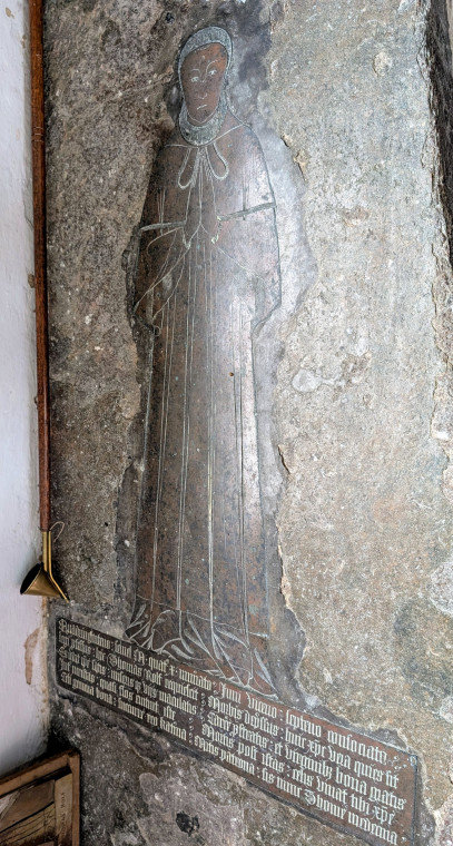 Gosfield Church Monumental Brass 21 March 2025 Copyright: William George