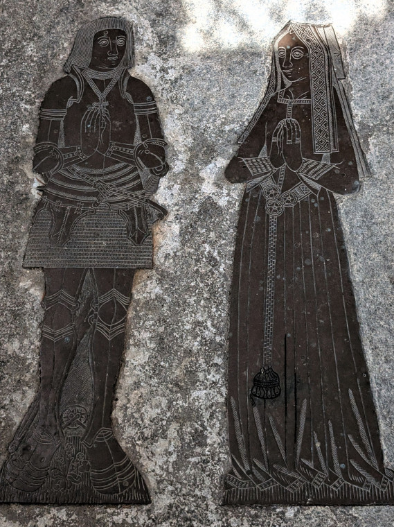 Tilty Church Man and Woman Brass 17 June 2025 Copyright: William George