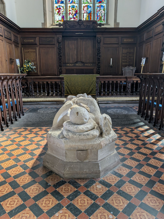 Hatfield Broad Oak Church Knight looking east 27 June 2025 Copyright: William George