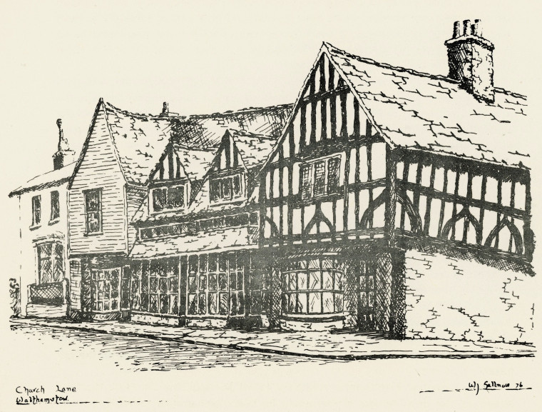 Walthamstow Church Lane W J Sallnow 1978 Copyright: Walter Sallnow and Alfred Rogers Waltham Forest Treasures 1978