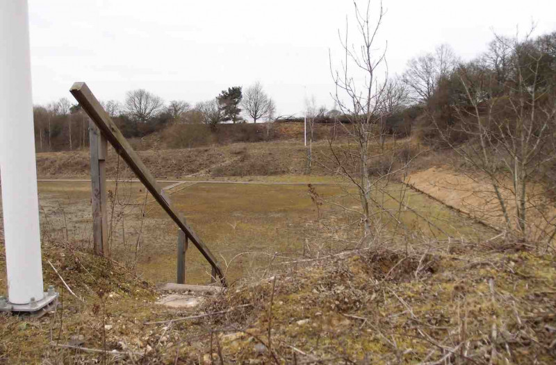 Part of the pit occupied by the shooting range Copyright: 