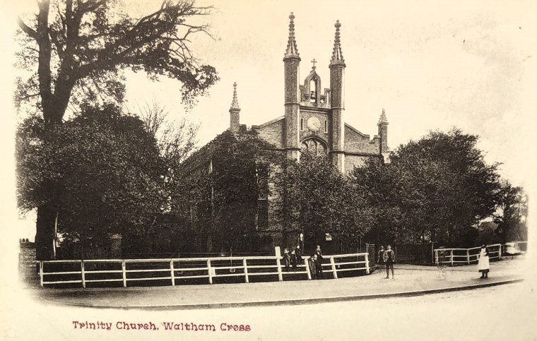 Waltham Cross Trinity Church Post Card Copyright: William George