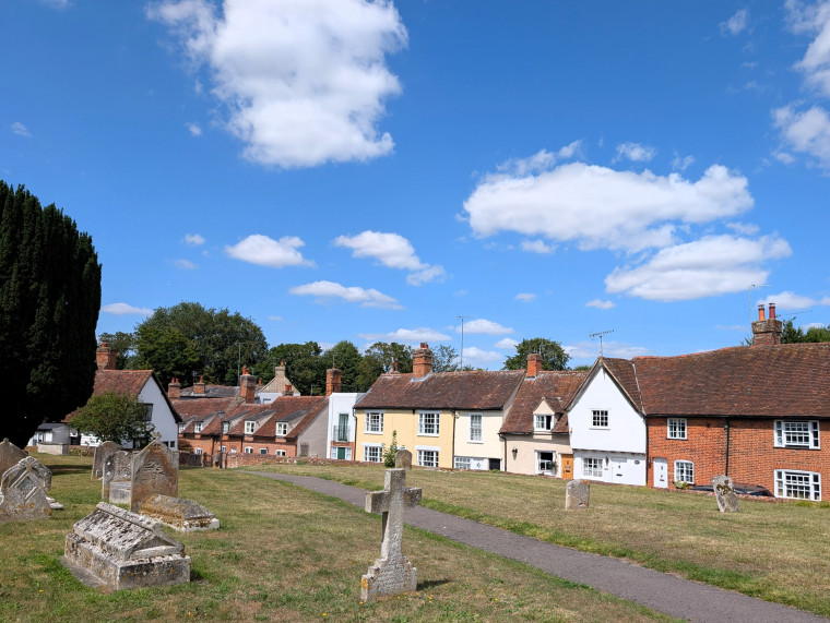 Castle Hedingham Cottages near Churchyard 8th August 2025 Copyright: William George