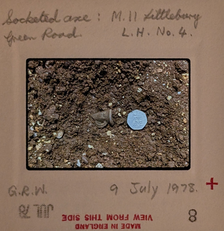 Littlebury Late Bronze Age Hoard M11 9 July 1978 slide 8 Copyright: Graham R Ward Archive 