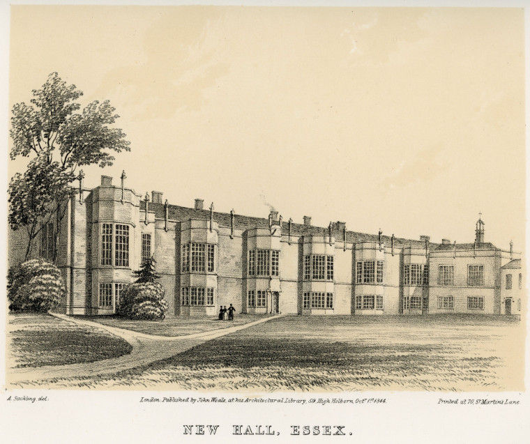 Boreham New Hall Suckling 1845 Copyright: Alfred Suckling Essex Antiquities 1845